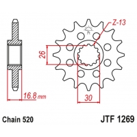 JT ZĘBATKA PRZEDNIA 347M 15 HONDA CBR 600/900/929/954/1000, VTR 1000 SP1/2 (347M15JT) (ŁAŃC. 520) KONWERSJA
