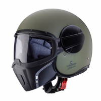CABERG KASK OTWARTY JET MODEL GHOST X SOLID KOLOR ZIELONY MAT (MILITARY GREEN) ROZMIAR M