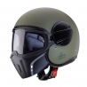 CABERG KASK OTWARTY JET MODEL GHOST X SOLID KOLOR ZIELONY MAT (MILITARY GREEN) ROZMIAR M