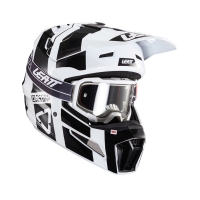 KASK Z GOGLAMI LEATT KIT MOTO 3.5 V24 BLACK/WHITE