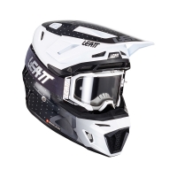 KASK Z GOGLAMI LEATT KIT MOTO 8.5 V24 BLACK/WHITE