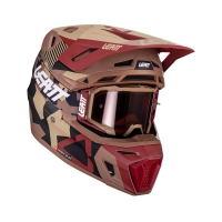 KASK Z GOGLAMI LEATT KIT MOTO 8.5 V24 RUBY STONE