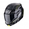 SCORPION KASK SZCZĘKOWY (SZCZĘKA DO TYŁU) EXO-TECH EVO CONQUER BLACK/NEON YELLOW KOLOR CZARNY/ŻÓŁTY FLUO ROZMIAR XL