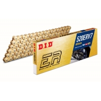 DID 520ERV7-122 ŁAŃCUCH NAPĘDOWY ZŁOTY (122 OGNIW) X-RING (OTWARTY + ZAKUWKA) - ZASTĘPUJE 520ERV3-122