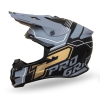 PROGRIP KASK CROSS PG3080 ADVENTURE KOLOR CZARNY SZARY ZŁOTY MAT ROZM. S (3080-402) ( HOMOLOGACJA ECE 22R06, ZAPIĘCIE DD )