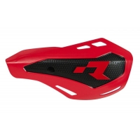 RACETECH (RTECH) OSŁONY RĄK (HANDBARY) HP1 KOLOR CZERWONY (Z MOCOWANIAMI Z OSŁONAMI POMP SPRZĘGŁA I HAMULCA NISSIN)