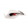 RACETECH (RTECH) OSŁONY RĄK (HANDBARY) GLADIATOR EASY KOLOR BIAŁY (Z MOCOWANIAMI NA KIEROWNICĘ 22,2MM I 28,6MM)