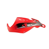 RACETECH (RTECH) OSŁONY RĄK (HANDBARY) GLADIATOR EASY KOLOR CZERWONY (Z MOCOWANIAMI NA KIEROWNICĘ 22,2MM I 28,6MM)