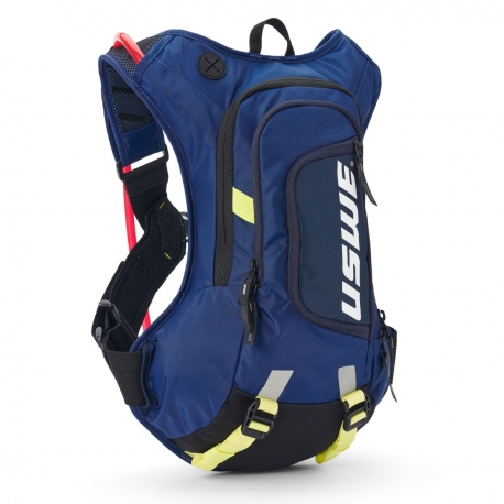 USWE CAMEL BAG MOTO HYDRO 8 FACTORY BLUE KOLOR NIEBIESKI/CZARNY/ŻÓŁTY MOTO/ROWER POJEMNOŚĆ 3L PŁYN (8L PLECAK+3L PŁYN) - ZASTĘPU