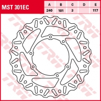 TRW ZF TARCZA HAMULCOWA PRZÓD HONDA CR 125 / 250 95-07, CRF 250 / 450 R / X 04-14