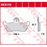 TRW ZF KLOCKI HAMULCOWE KH163 ORGANIC APRILIA RX/TUAREG 125 '90-'92, PEGASO 600 '88-'92, TUAREG 600 '90-'91, CAGIVA W12 350 '92-