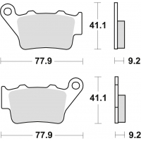 TRW ZF KLOCKI HAMULCOWE KH208 SINTER RACING (WYCZYNOWE) APRILIA PEGASO 650 01-10, ETV 1200 CAPONORD 13-17, HONDA NX 650 DOMINATO