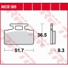 TRW ZF KLOCKI HAMULCOWE KH151 ORGANIC HONDA ZB 50 MONKEY '88-'91, NH 125 LEAD '86-'88, SYM CINDERELA 50/125 '99-'02, MIO 50 '05-