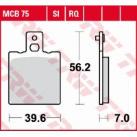TRW ZF KLOCKI HAMULCOWE KH47 ORGANIC APRILIA AF-1 / ET 50 87-90, AF-1 125 88-92, RS 250 95-02, YAMAHA SZR 660 95-98, TYŁ