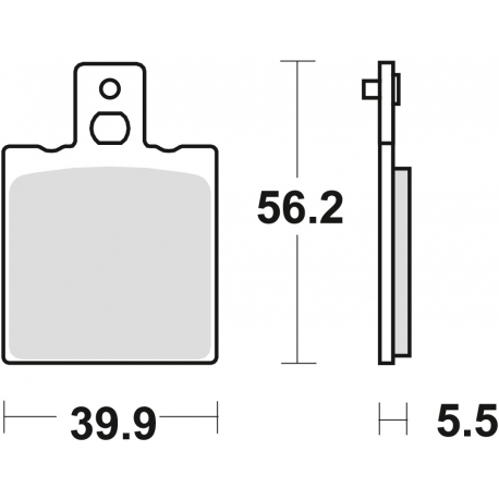 TRW ZF KLOCKI HAMULCOWE KH47/2 ORGANIC YAMAHA TZR 125 91-95, TYŁ