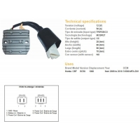 DZE REGULATOR NAPIĘCIA HONDA CBF1000 '06-'10 (SC58) (31600-MFA-D01) MOSFET (50A)