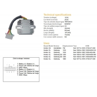 DZE REGULATOR NAPIĘCIA HONDA GL 1000 '77-'79 GL1100 '80-'83 GL1200 '84-'87 (ESR290)