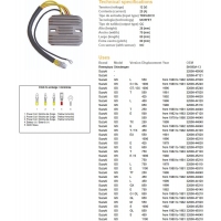 DZE REGULATOR NAPIĘCIA SUZUKI GS 250/400/450/550/650/750/1000 GSX 400/750/1000/1100 (ESR100,ESR090)