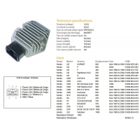 DZE REGULATOR NAPIĘCIA HOND CB 250 NIGHTHAWK '91-'00 CB 600F HORNET '98-'06 CBR 600F2/F3/F4 '91-'03 CBR 900RR '92-'99 VT 750