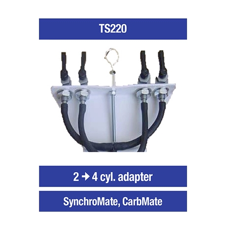 OPTIMATE TECMATE ADAPTER DO SYNCHRONIZATORÓW GAŹNIKA SYNCHROMATE ORAZ CARBMATE Z 2 NA 4 CYLINDRY