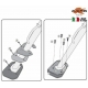 KAPPA POSZERZENIE STOPKI BOCZNEJ BMW F 650 GS / F 800 GS (08-17), F 800 GS Adventure (13-18)
