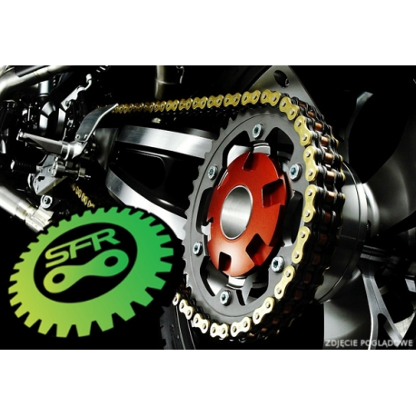 SFR ŁAŃCUCH NAPĘDOWY 520HV-X-112 (112 OGNIW) X-RING (DO 750CCM 60KM) (34KN) KOLOR ZŁOTY