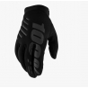 100 PROCENT RĘKAWICE CROSS/ENDURO BRISKER SOFTSHELL KOLOR CZARNY/SZARY ROZMIAR S STARY KOD 10016-057-10