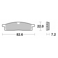 SBS KLOCKI HAMULCOWE NOWOŚĆ KH119 OFF-ROAD SINTER KOLOR ZŁOTY