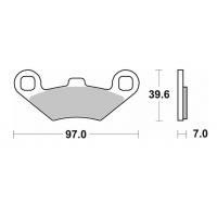 SBS KLOCKI HAMULCOWE NOWOŚĆ KH159 OFF-ROAD SINTER KOLOR ZŁOTY PASUJE DO: ATV POLARIS TRAIL BOSS, SPORTSMAN, MAGNUM, BIG BOSS