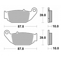 SBS KLOCKI HAMULCOWE NOWOŚĆ KH629 OFF-ROAD SINTER KOLOR ZŁOTY HONDA CRF 250L '13-'20, CRF 250RL RALLY '17-'20, CRF 300L/LR '21,