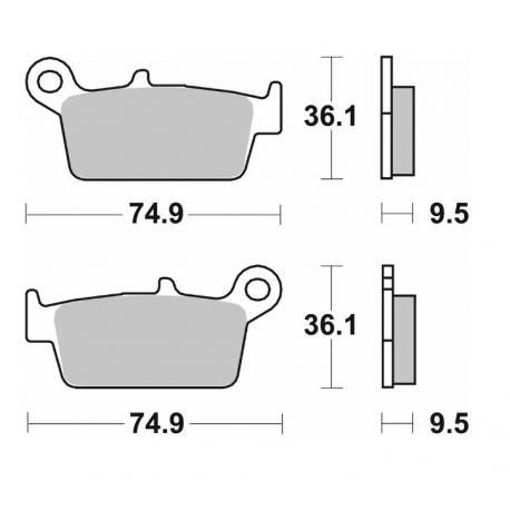 SBS KLOCKI HAMULCOWE NOWOŚĆ KH131 OFF-ROAD CARBON