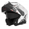 NOX KASK SZCZĘKOWY (FLIP-UP) Z BLENDĄ N967 SYNCHRO KOLOR BIAŁY/CZERWONY ROZMIAR S
