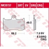 TRW ZF KLOCKI HAMULCOWE KH347 SPIEK METALICZNY SINTER RACING KAWASAKI Z 800 13-17, Z 900 17-21, Z 1000 03-06, SUZUKI GSX 750 17-