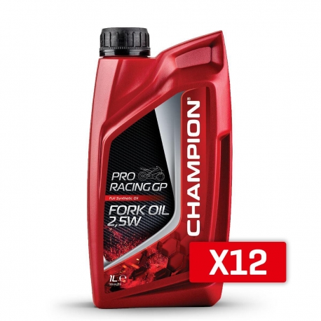 CHAMPION OLEJ DO TELESKOPÓW / AMORTYZATORÓW / ZAWIESZENIA PRORACING GP FORK OIL 2,5W 1L SYNTETYCZNY (AKC)