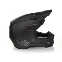 6D HELMETS KASK CROSS/ENDURO MODEL ATR-3 SOLID MATTE BLACK KOLOR CZARNY/SZARY ROZMIAR L ( 58 - 59 CM )