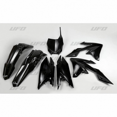 UFO KOMPLET PLASTIKÓW SUZUKI RMZ 250 '19-'25, RMZ 450 '18-'25 KOLOR CZARNY (SU418E001)