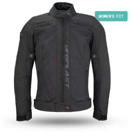 UFO 2025/04 KURTKA ACRON URBAN DAMSKA SOFTSHELL / AIRNET Z WYPINANĄ, ODDYCHAJĄCA, WIATRO I WODOSZCZELNĄ MEMBRANĄ KOLOR CZARNY RO
