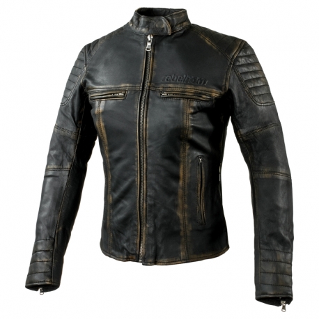 KURTKA MOTOCYKLOWA SKÓRZANA DAMSKA REBELHORN HUNTER BLACK WXS