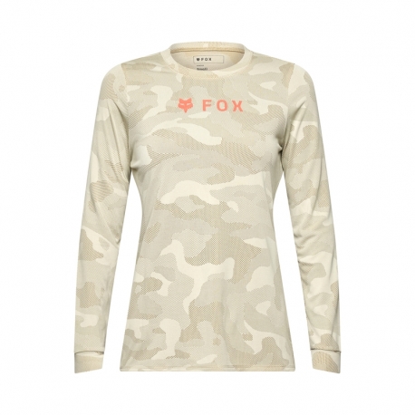 KOSZULKA ROWEROWA Z DŁUGIM RĘKAWEM FOX LADY RANGER TRU DRI CREAM