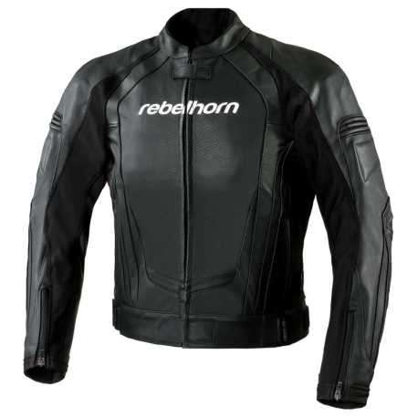 KURTKA MOTOCYKLOWA SKÓRZANA REBELHORN PISTON 2 BLACK 46