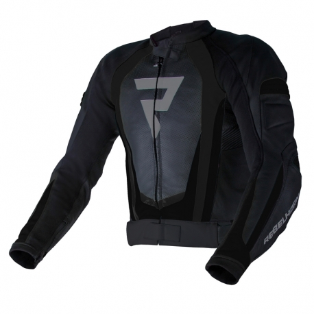 KURTKA MOTOCYKLOWA SKÓRZANA REBELHORN PISTON 2 PRO BLACK 46