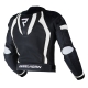 KURTKA MOTOCYKLOWA SKÓRZANA REBELHORN PISTON 2 PRO BLACK WHITE 46