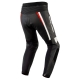 SPODNIE MOTOCYKLOWE SKÓRZANE REBELHORN PISTON 2 PRO BLACK WHITE FLUO RED 58