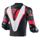 KURTKA MOTOCYKLOWA SKÓRZANA REBELHORN REBEL BLACK WHITE FLUO RED 46
