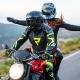 SPODNIE MOTOCYKLOWE SKÓRZANE REBELHORN REBEL BLACK WHITE FLUO YELLOW 58