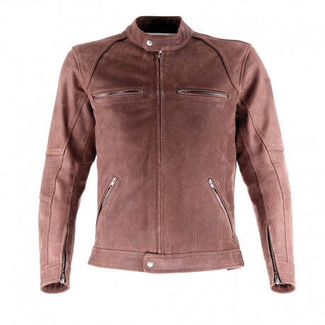 KURTKA MOTOCYKLOWA SKÓRZANA REBELHORN ROCKY BROWN XS
