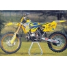 TECNOSEL (BLACKBIRD) KOMPLET NAKLEJEK (OKLEIN) + POKROWIEC/POSZYCIE NA SIEDZENIE SUZUKI RM 125/250 '01-'08, REPLICA TEAM SUZUKI 