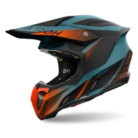 AIROH KASK CROSS / ENDURO / ATV / QUAD TWIST 3 SHARD ORANGE MAT KOLOR NIEBIESKI/POMARAŃCZOWY MAT ROZMIAR XL