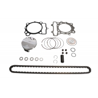 VERTEX 2025/02 ZESTAW NAPRAWCZY GÓRY SILNIKA KAWASAKI KX 250 F (KXF250) '23-'24 (STD. + 0.01MM 77.96MM) (14.1:1) (TŁOK, USZCZE