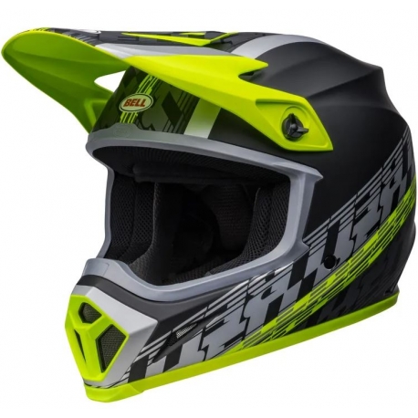KASK BELL MX-9 MIPS OFFSET MATTE BLACK/HI-VIZ YELLOW